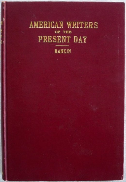 Image for AMERICAN WRITERS OF THE PRESENT DAY, 1890-1920 AMERICAN WRITERS OF THE PRESENT DAY, 1890-1920