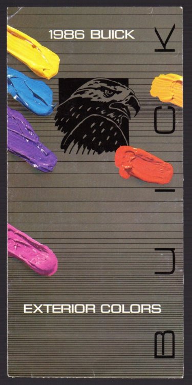1986 BUICK EXTERIOR COLORS