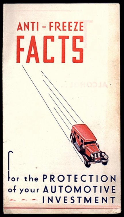 Image for ANTI-FREEZE FACTS FOR THE PROTECTION OF YOUR AUTOMOTIVE INVESTMENT ANTI-FREEZE FACTS FOR THE PROTECTION OF YOUR AUTOMOTIVE INVESTMENT