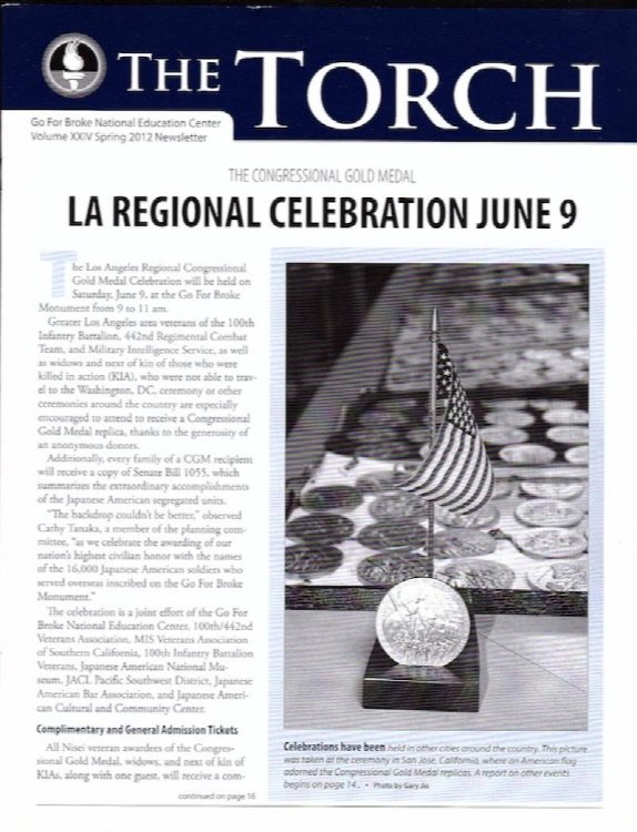 Image for THE TORCH, VOL. XXIV, SPRING 2012 - NEWSLETTER THE TORCH, VOL. XXIV, SPRING 2012 - NEWSLETTER