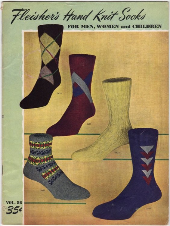 FLEISHER'S HAND KNIT SOCKS FOR MEN, WOMEN AND CHILDREN, VOL. 86