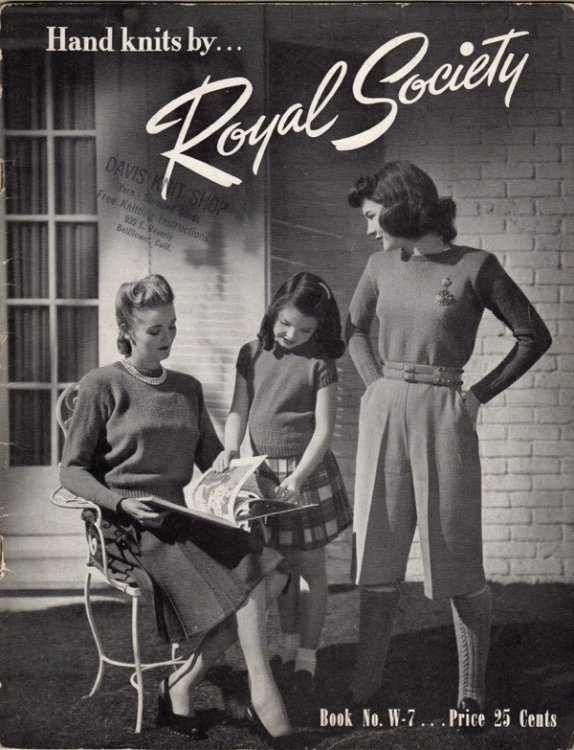 HAND KNITS BY ROYAL SOCIETY, BOOK NO. W-7