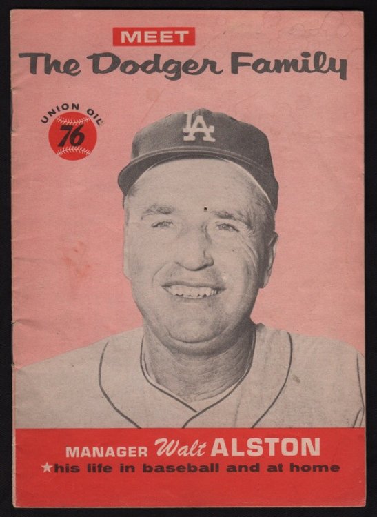 MEET THE DODGER FAMILY: MANAGER WALT ALSTON