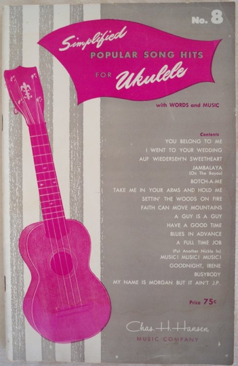 Image for SIMPLIFIED POPULAR SONG HITS FOR UKULELE, NO. 8 SIMPLIFIED POPULAR SONG HITS FOR UKULELE, NO. 8