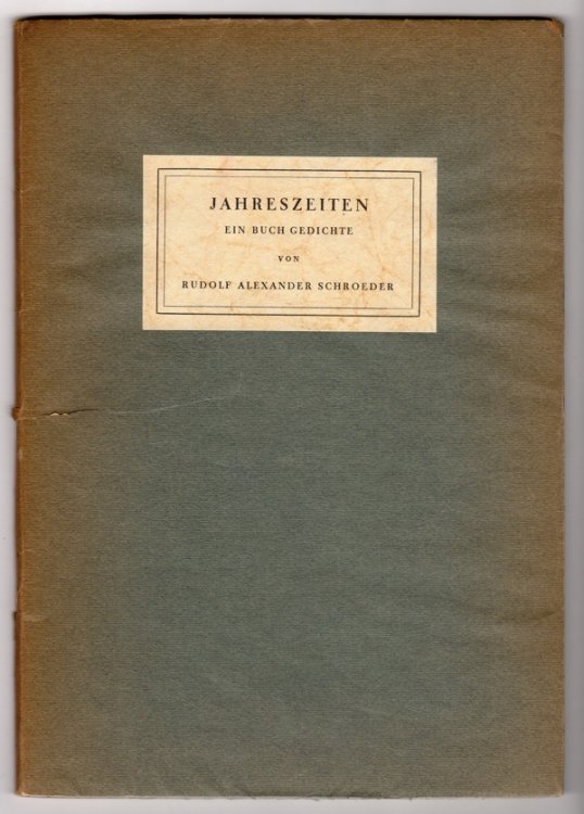 Image for JAHRESZEITEN: EIN BUCH GEDICHTE JAHRESZEITEN: EIN BUCH GEDICHTE