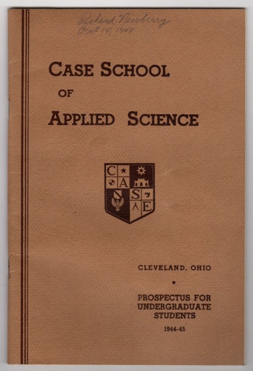 Image for PROSPECTUS FOR UNDERGRADUATE STUDENTS OF CASE SCHOOL OF APPLIED SCIENCE, CLEVELAND, OHIO, SIXTY-FOURTH YEAR, 1944-1945 PROSPECTUS FOR UNDERGRADUATE STUDENTS OF CASE SCHOOL OF APPLIED SCIENCE, CLEVELAND, OHIO, SIXTY-FOURTH YEAR, 1944-1945