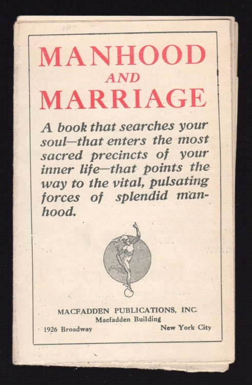 Image for MANHOOD AND MARRIAGE (PROSPECTUS) MANHOOD AND MARRIAGE (PROSPECTUS)