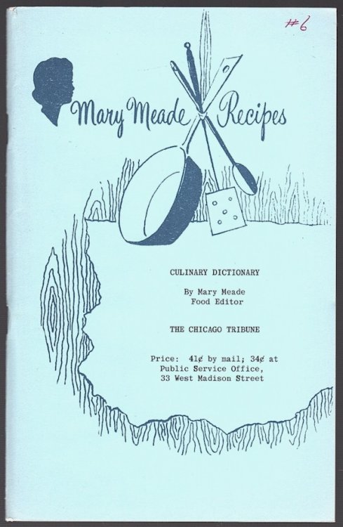 Image for CULINARY DICTIONARY (MARY MEADE RECIPES) CULINARY DICTIONARY (MARY MEADE RECIPES)
