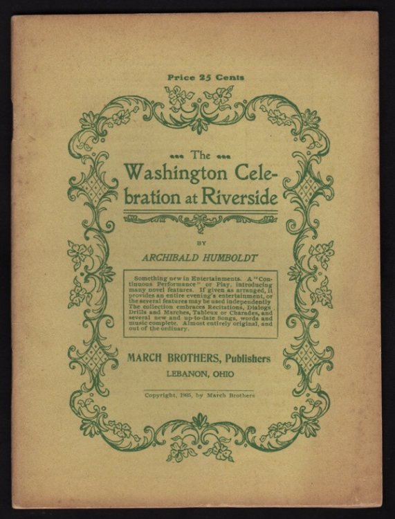 THE WASHINGTON CELEBRATION AT RIVERSIDE