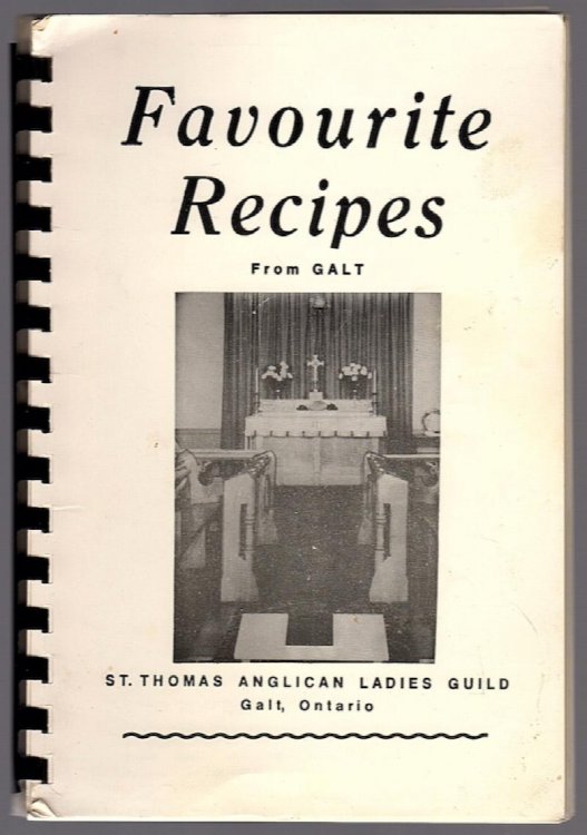 FAVOURITE RECIPES FROM GALT, ONTARIO