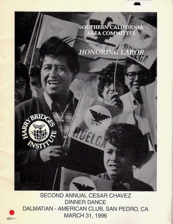 Image for SOUTHERN CALIFORNIA AREA COMMITTEE HONORING LABOR: SECOND ANNUAL CESAR CHAVEZ DINNER DANCE, DALMATIAN-AMERICAN CLUB, SAN PEDRO, CA, MARCH 31, 1996 SOUTHERN CALIFORNIA AREA COMMITTEE HONORING LABOR: SECOND ANNUAL CESAR CHAVEZ DINNER DANCE, DALMATIAN-AMERICAN CLUB, SAN PEDRO, CA, MARCH 31, 1996