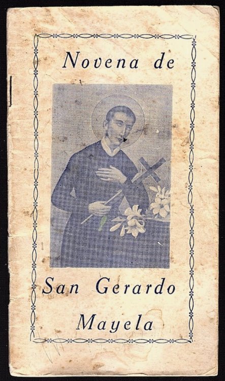 VIDA Y NOVENA DE SAN GERARDO MAYELA (COVER TITLE: NOVENA DE SAN GERARDO MAYELA)