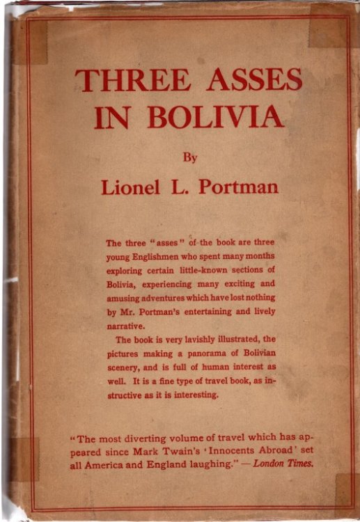 Image for Three Asses in Bolivia Three Asses in Bolivia