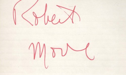 Image for Robert Moore Signed 3 x 5 Card Robert Moore Signed 3 x 5 Card
