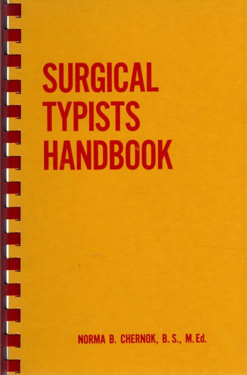 Image for Surgical Typists Handbook Surgical Typists Handbook
