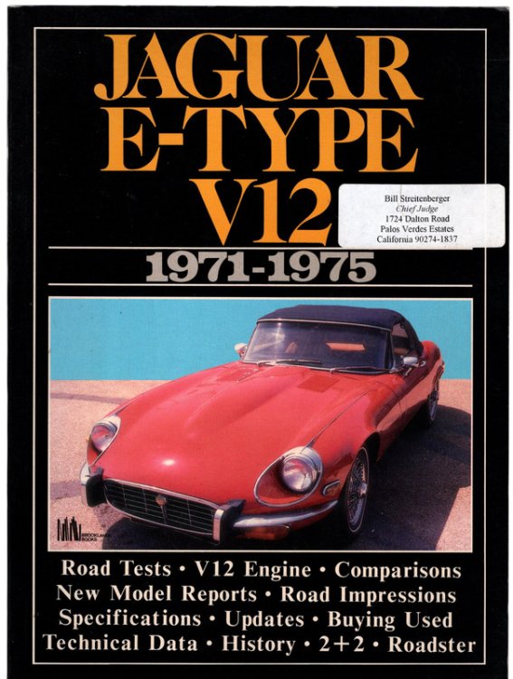 Image for Jaguar E Type V12 1971-75 Road Test Book Jaguar E Type V12 1971-75 Road Test Book