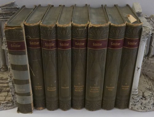 Image for Schillers werke herausgegeben von Ludwig Bellermann. 8 vols. incomplete set in German. Leipzig and Vienna: Bibliographisches Institut, undated, circa 1890. Schillers werke herausgegeben von Ludwig Bellermann. 8 vols. incomplete set in German. Leipzig and Vienna: Bibliographisches Institut, undated, circa 1890.