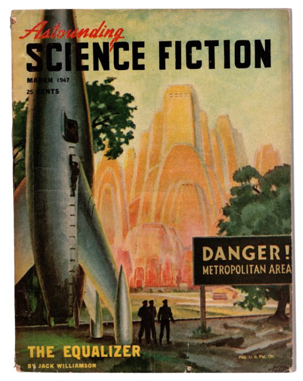 Image for ASTOUNDING SCIENCE FICTION, MARCH 1947. The Equalizer by Jack Williamson. Cover Art by Hubert Rogers. COLLECTIBLE PULP MAGAZINE. ASTOUNDING SCIENCE FICTION, MARCH 1947. The Equalizer by Jack Williamson. Cover Art by Hubert Rogers. COLLECTIBLE PULP MAGAZINE.