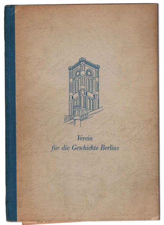 Verein f r die Geschichte Berlins, Jahrbuch 1951