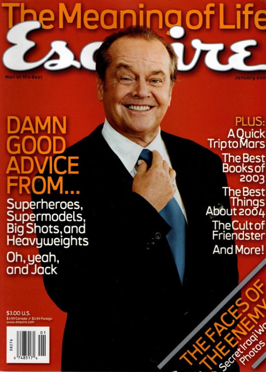Esquire January 2004 Jack Nicholson, Jack Black, Jack Welch