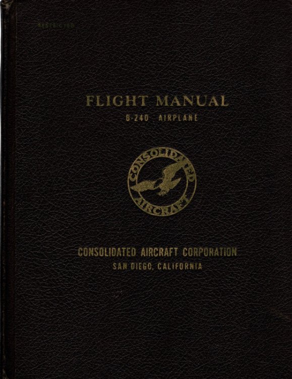 Flight Manual B-24D Airplane