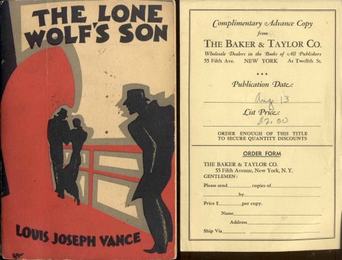 Image for The Lone Wolf's Son The Lone Wolf's Son