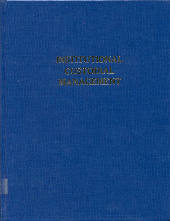 Image for Institutional Custodial Management Institutional Custodial Management