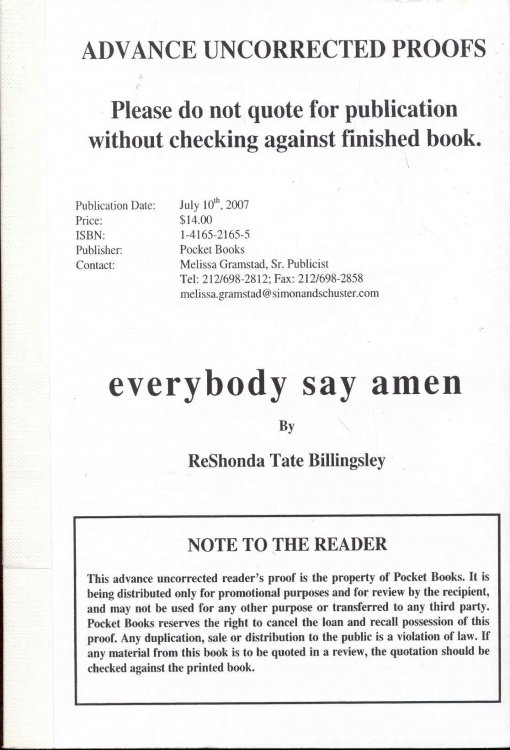 Everybody Say Amen