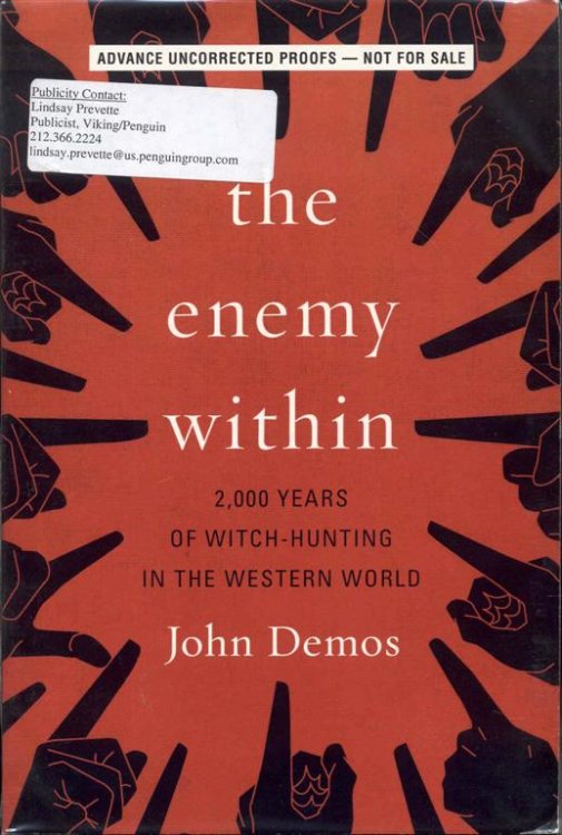 The Enemy Within: 2,000 Years of Witch-hunting in the Western World