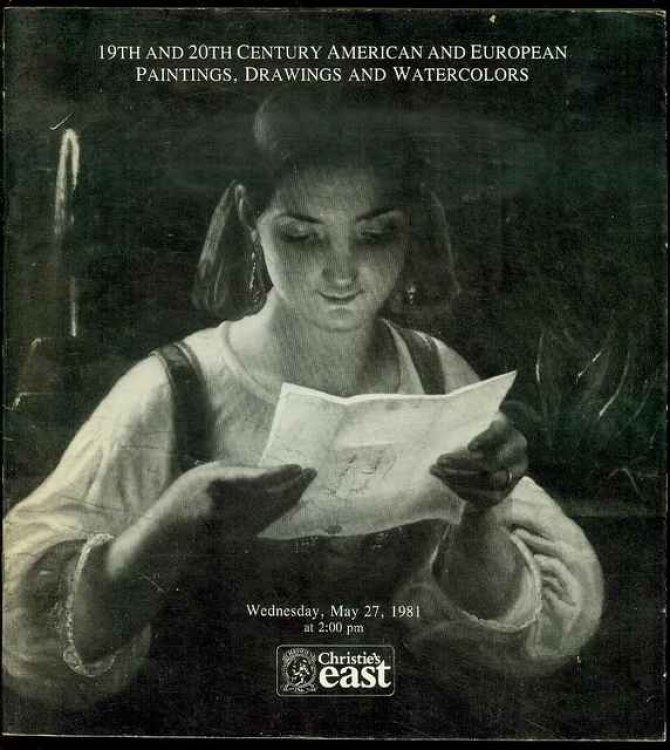 19th and 20th Century American and European Paintings, Drawings and Watercolors (May 27, 1981)
