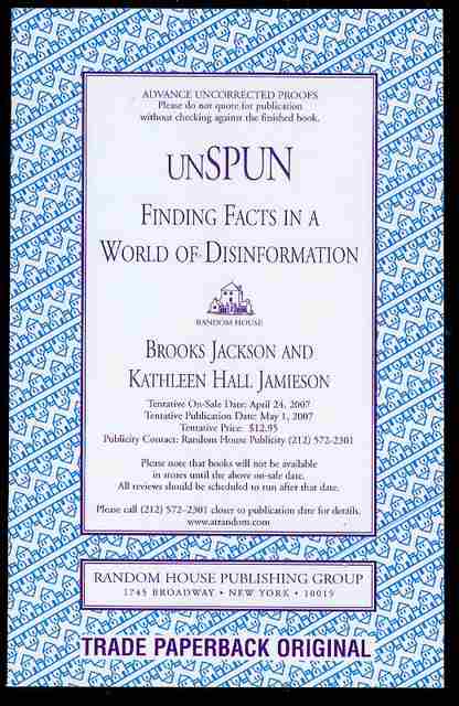 Image for unSpun: Finding Facts in a World of Disinformation unSpun: Finding Facts in a World of Disinformation
