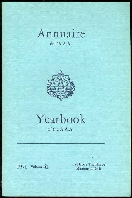 Image for Annuaire AAA / AAA Yearbook 1971 Annuaire AAA / AAA Yearbook 1971