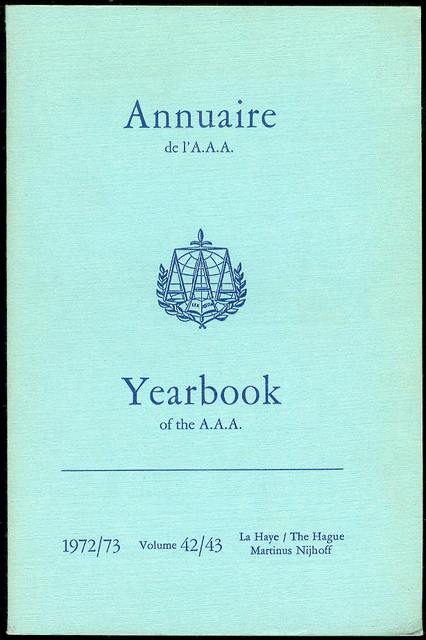Image for Annuaire AAA / AAA Yearbook 1972/73 Annuaire AAA / AAA Yearbook 1972/73