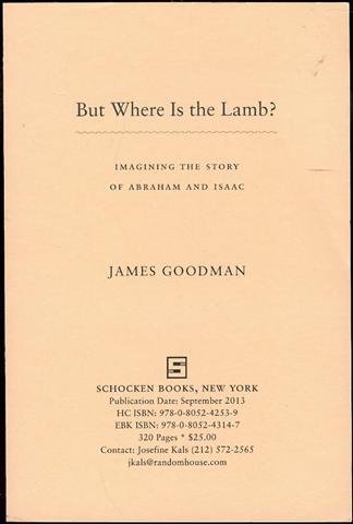 But Where Is the Lamb: Imagining the Story of Abraham and Isaac