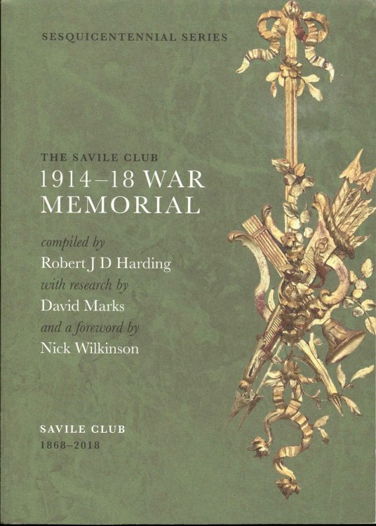 The Savile Club 1914-18 War Memorial