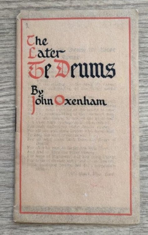 The Later Te Deums