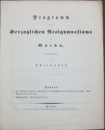 Image for Programm des Herzoglichen Realgymnasiums zu Gotha, herausgegeben zu Ostern 1850. Programm des Herzoglichen Realgymnasiums zu Gotha, herausgegeben zu Ostern 1850.