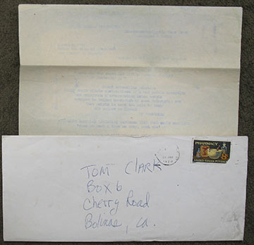 Image for Three typescript poems, sent to Tom Clark in 1973. Three typescript poems, sent to Tom Clark in 1973.