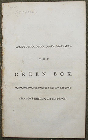Image for The Green Box of Monsieur De Sartine, Found at Mademoiselle du The's Lodgings. From the French of The Hague Edition. Revised and Corrected by Those of Leipsic and Amsterdam. The Green Box of Monsieur De Sartine, Found at Mademoiselle du The's Lodgings. From the French of The Hague Edition. Revised and Corrected by Those of Leipsic and Amsterdam.