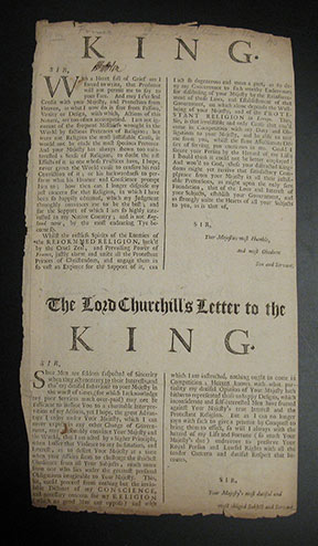Image for Prince George's Letter to the King. The Lord Churchill's Letter to the King. Prince George's Letter to the King. The Lord Churchill's Letter to the King.