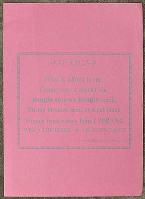 Image for Africa. Africa.