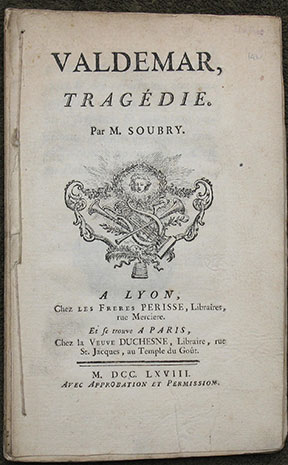 Image for Valdemar, Tragedie. Valdemar, Tragedie.