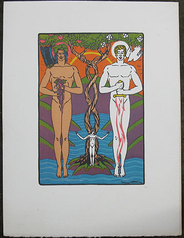 Image for Color Block Print - 1928. Color Block Print - 1928.