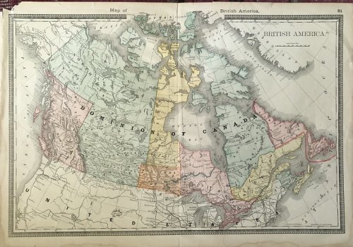 Image for Map Of British America. Map Of British America.