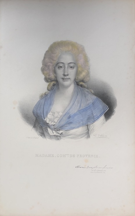 MADAME, COMtesse. DE PROVENCE. [Portrait of Marie Josphine of Savoy]