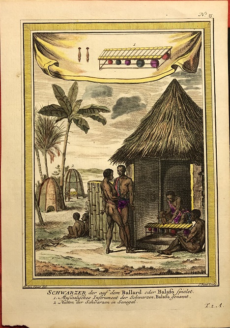 Image for Schwarzer der auf dem Ballard oder Balafo Spielet. Schwarzer der auf dem Ballard oder Balafo Spielet.