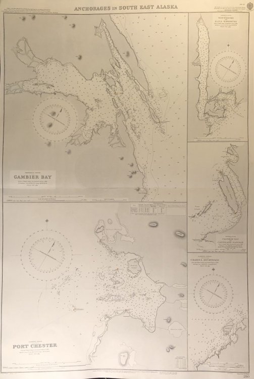 Image for Anchorages in South East Alaska. Anchorages in South East Alaska.