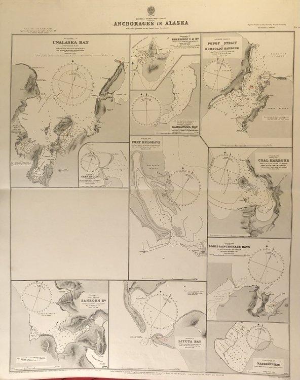 Image for America - North West Coast. Anchorages in Alaska. From Plans published by the United States Government. America - North West Coast. Anchorages in Alaska. From Plans published by the United States Government.