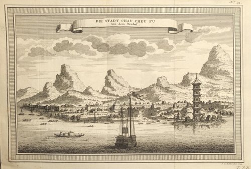 Die Stadt Chau Cheu Fu aus dem Neuhof.