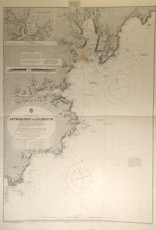 Image for England - South Coast. Approaches to Falmouth. England - South Coast. Approaches to Falmouth.